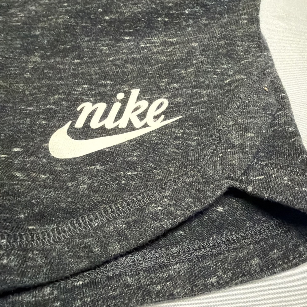 Nike Jersey Fleece Gym Romper Heathered Gray Women's Size Large Pockets - Picture 8 of 9